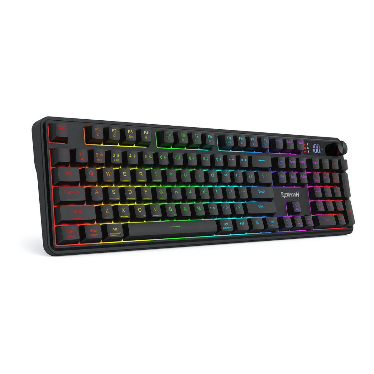 Redragon RM104 PRO VOLCANO RGB Wireless Gaming Keyboard - Black RD-K526-PRO