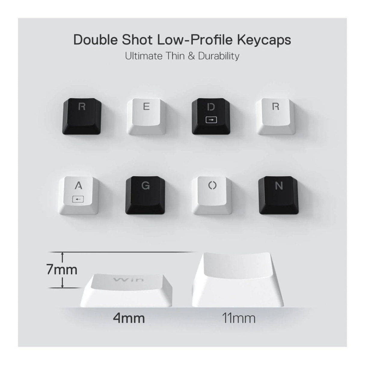 Redragon K632 Horus Mini RGB Wired Gaming Keyboard White RD-K632W-RGB