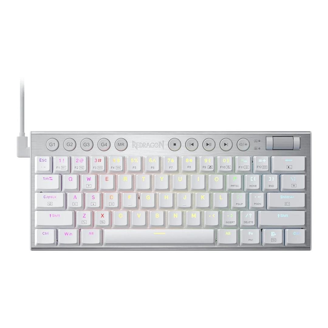 Redragon K632 Horus Mini RGB Wired Gaming Keyboard White RD-K632W-RGB