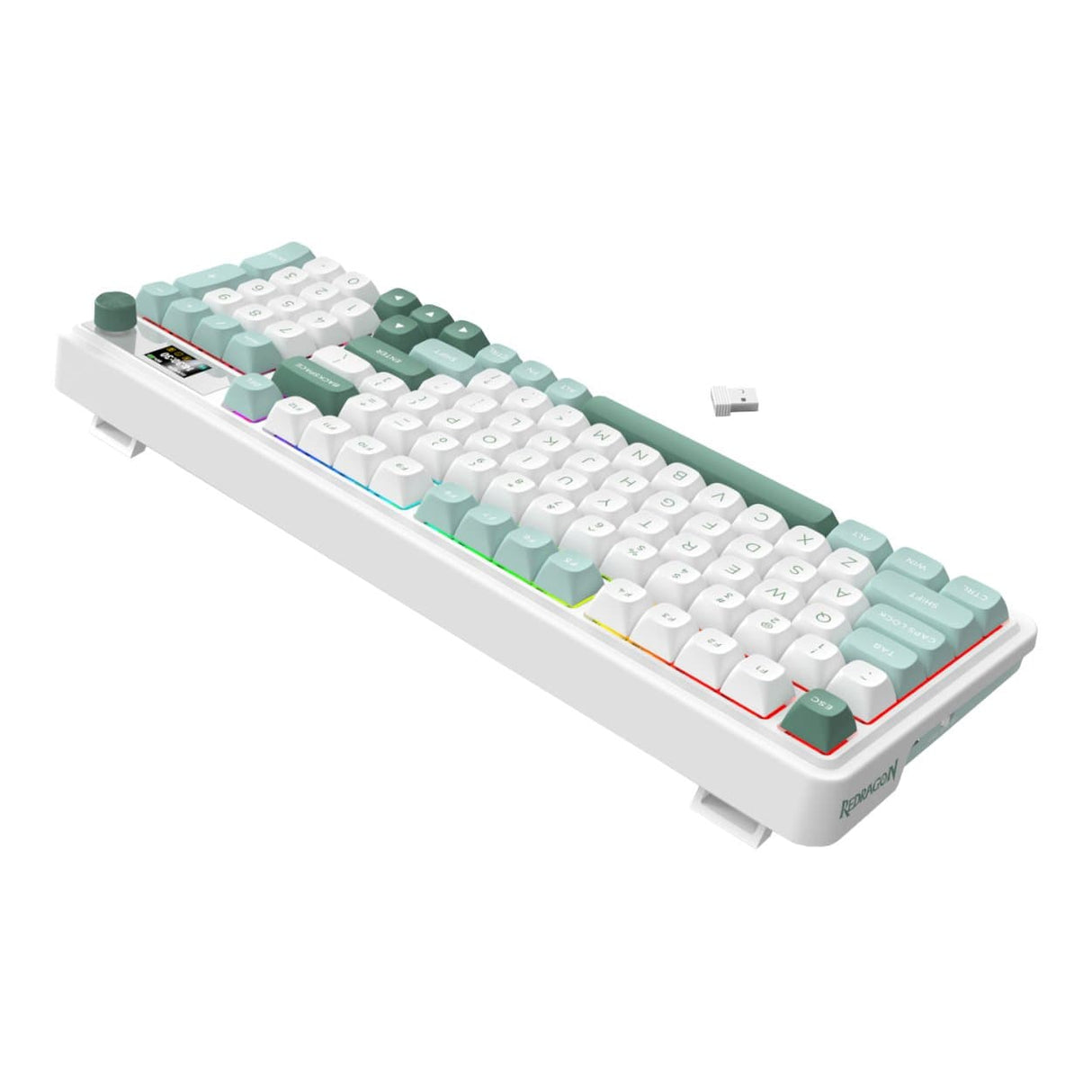 Redragon K719WGB Galatin RGB Pro Wireless Gaming Keyboard - White RD-K719WGB-RGB-PRO