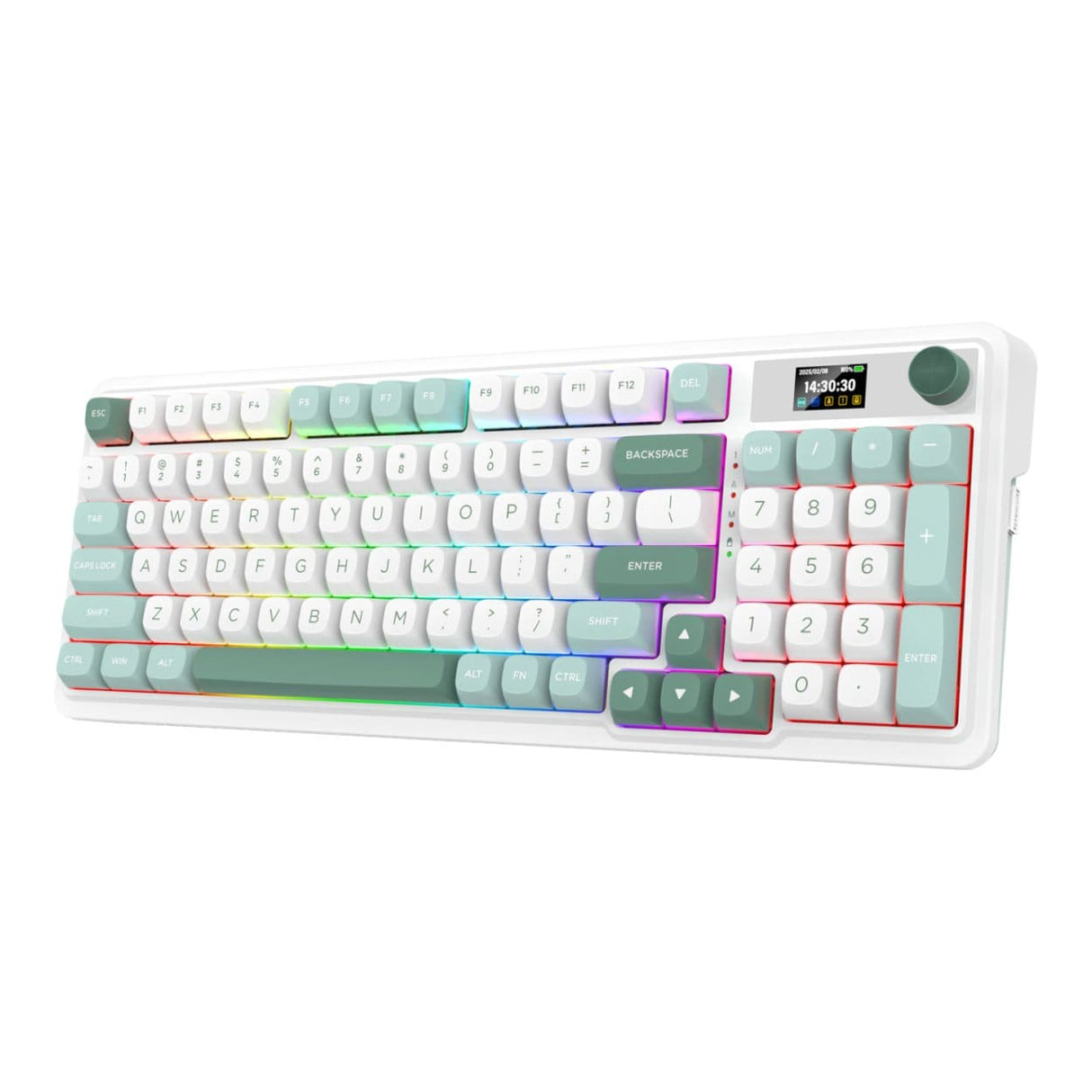 Redragon K719WGB Galatin RGB Pro Wireless Gaming Keyboard - White RD-K719WGB-RGB-PRO