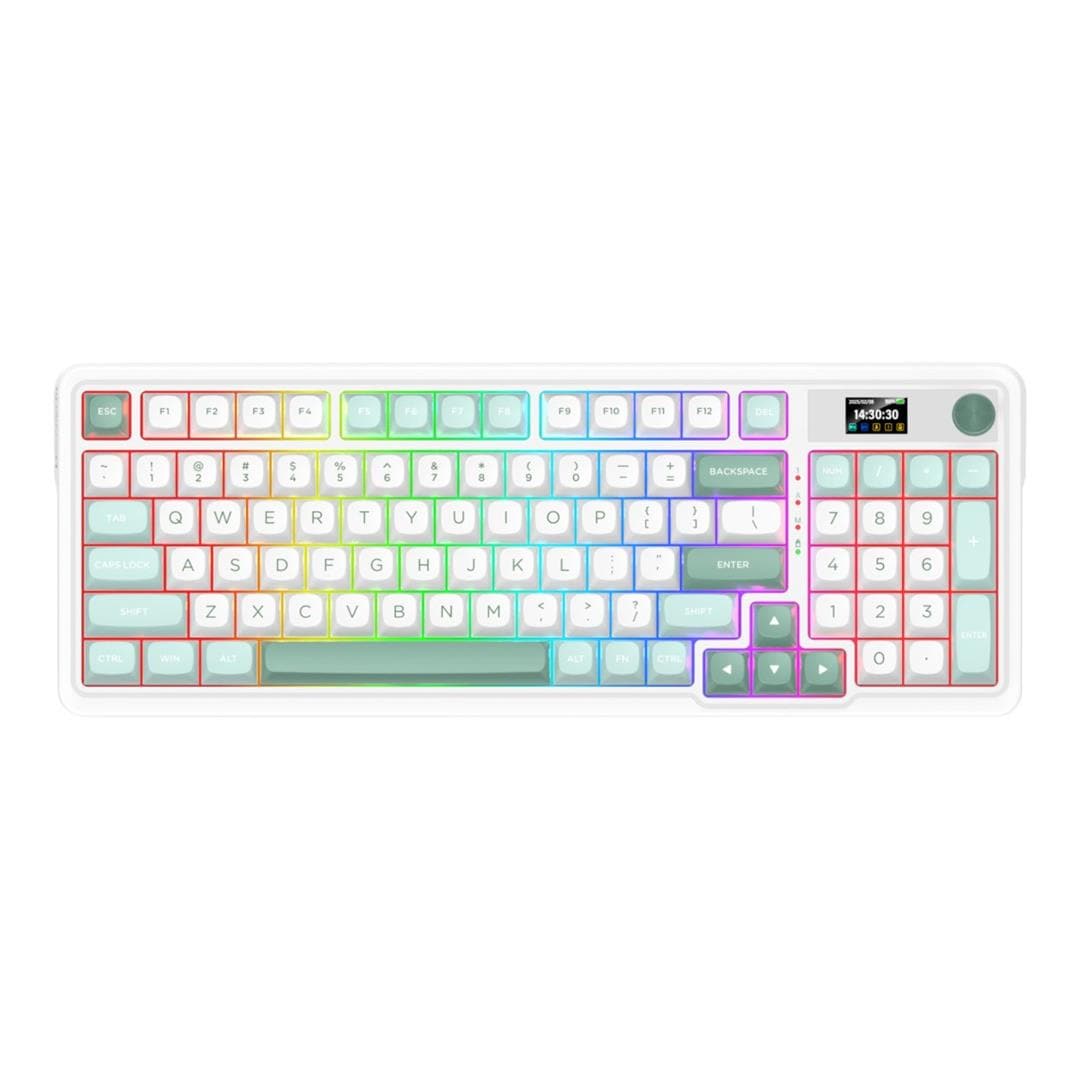 Redragon K719WGB Galatin RGB Pro Wireless Gaming Keyboard - White RD-K719WGB-RGB-PRO