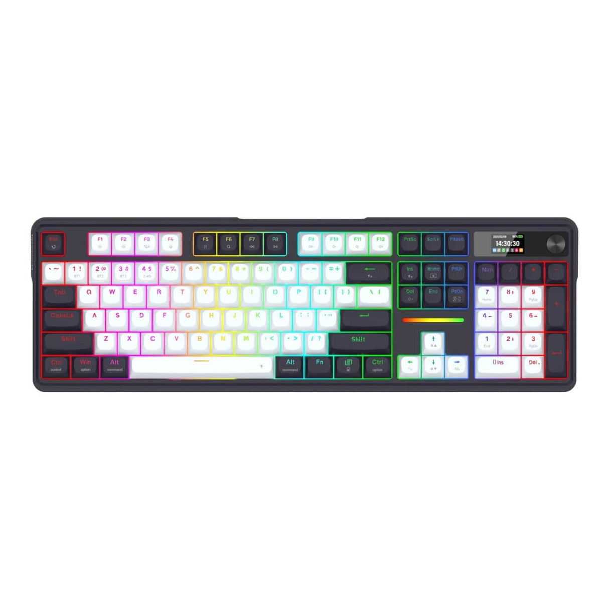 Redragon LCD Full-size Gasket Mechanical Gaming Keyboard Black RD-K762WB-RGB-PRO