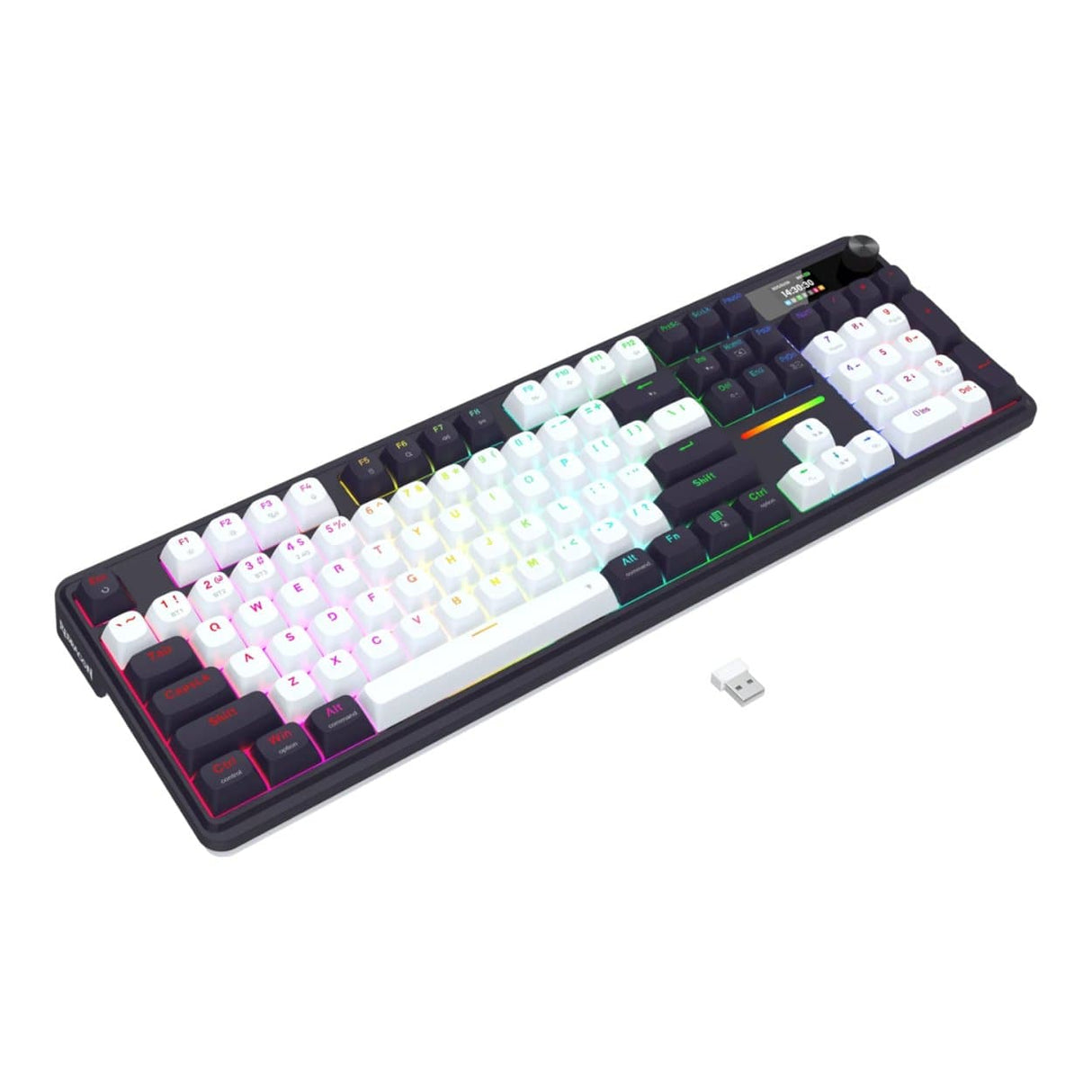 Redragon LCD Full-size Gasket Mechanical Gaming Keyboard Black RD-K762WB-RGB-PRO