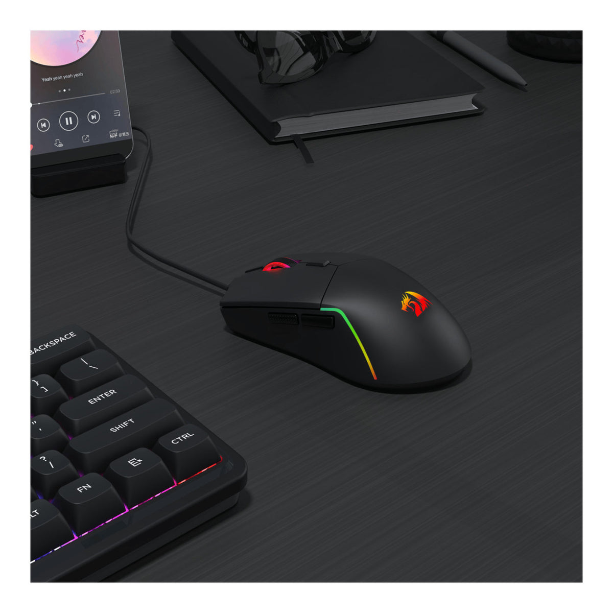 Redragon NAGA RGB Wired Gaming Mouse RD-M730-RGB