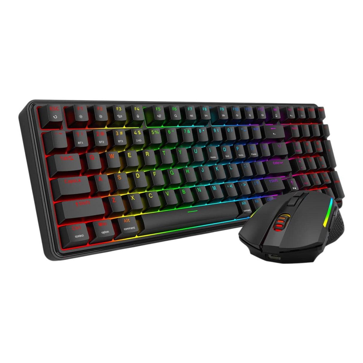 Redragon S162 RGB 3-Mode Wireless Mechanical Gaming Keyboard and Mouse Combo RD-S162