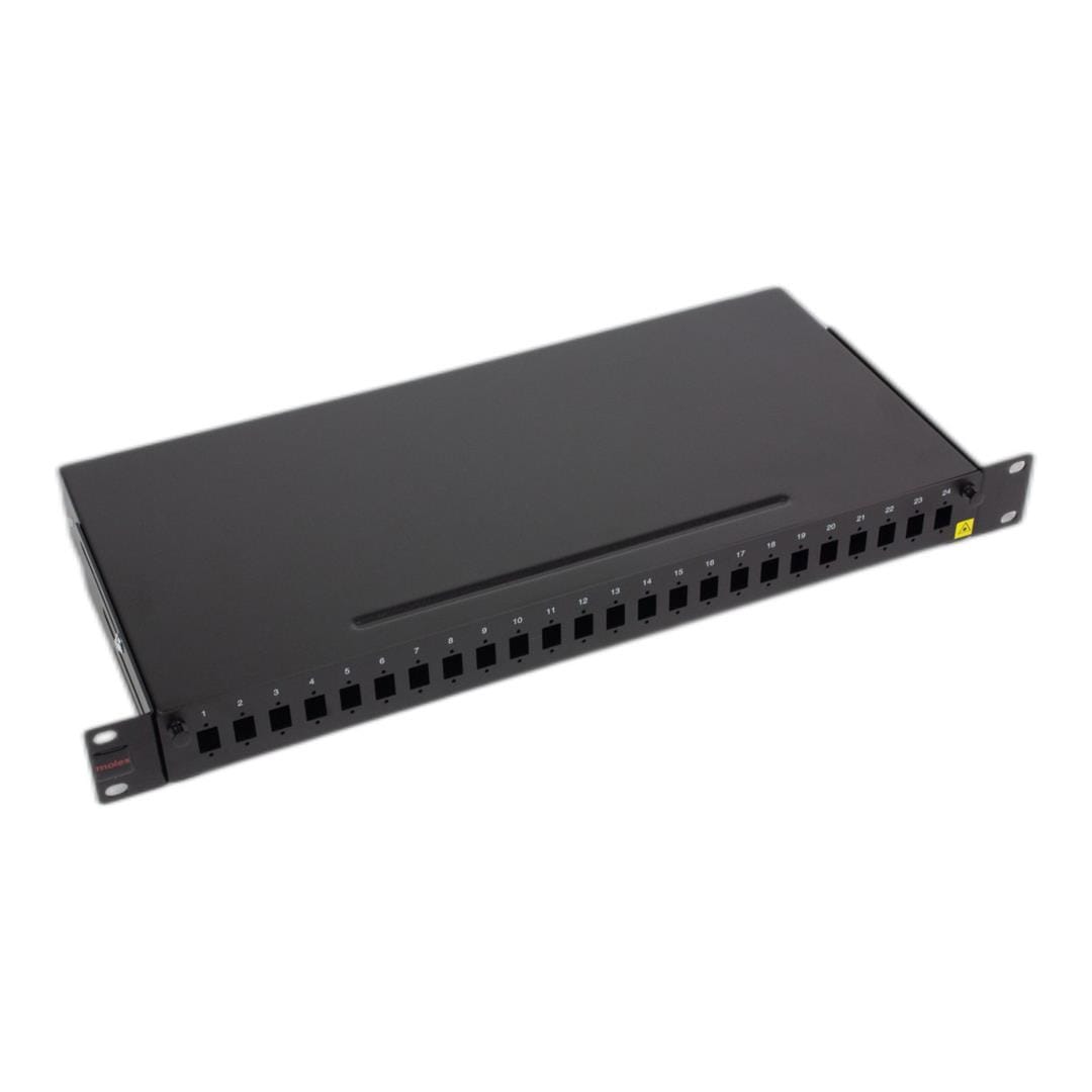 Molex 24-port Fiber Patch Panel Unpopulated Black RFR-00326