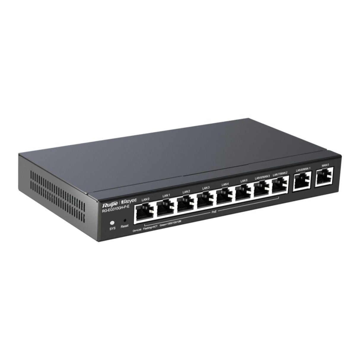 Ruijie Reyee 10-port High-Performance Cloud Managed PoE Office Router RG-EG310GH-P-E