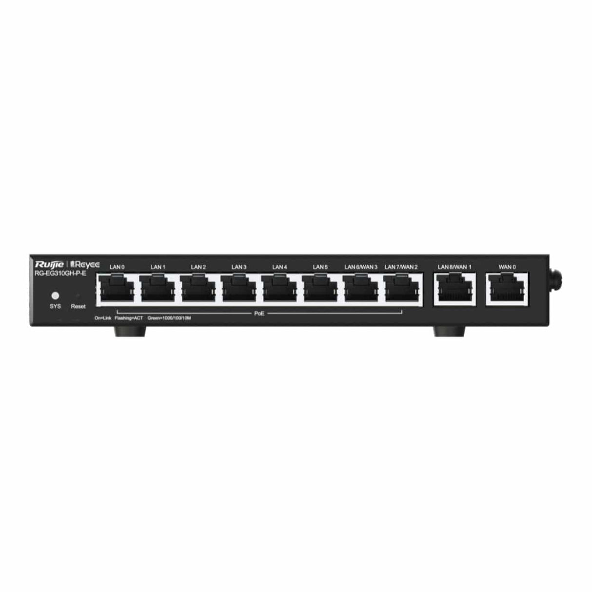 Ruijie Reyee 10-port High-Performance Cloud Managed PoE Office Router RG-EG310GH-P-E