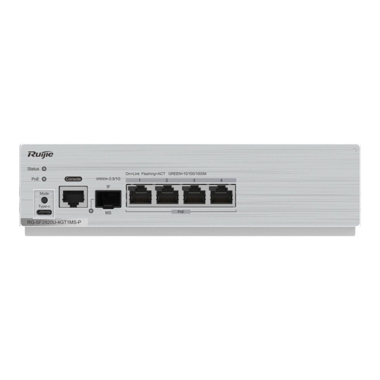Ruijie Networks RG-SF2920U-4GT1MS-P 4-port GE 1 x 2.5G Uplink Optical Port All-Optical PoE Switch
