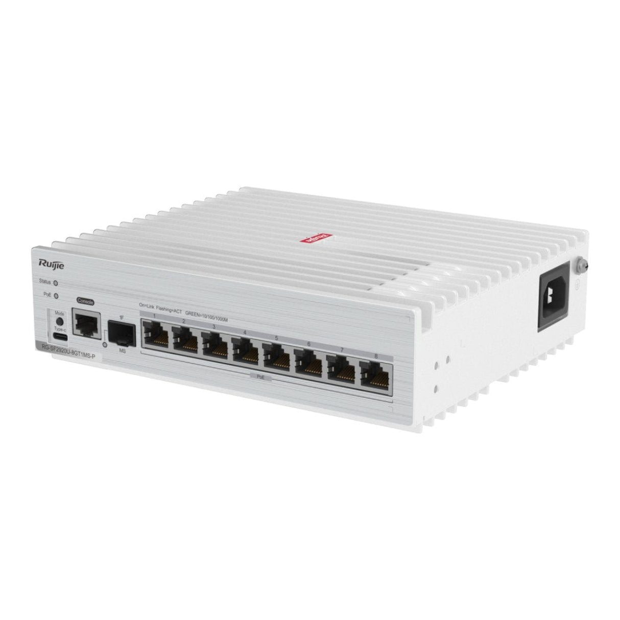Ruijie Networks RG-SF2920U-8GT1MS-P 8-port GE 1 x 2.5G Uplink Optical Port All-Optical PoE Switch