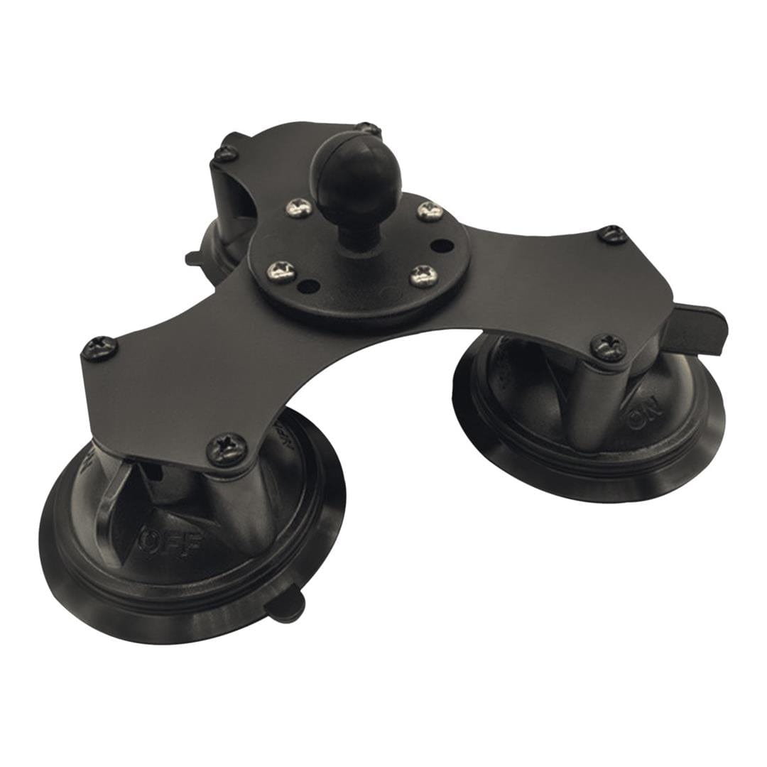 Rizzen Triple Suction Cup Base with 1.5-inch Round Ball RIZZ-BTSCB
