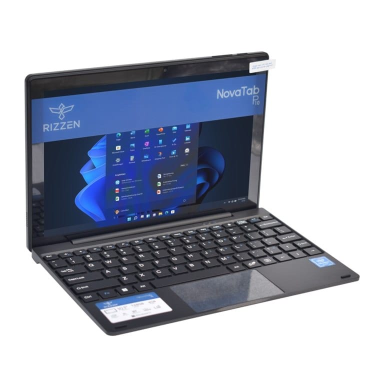 Rizzen NovaTab P10 10.1-inch HD Detachable 2-in-1 Tablet - Intel Celeron N4020 128GB ROM 4GB RAM 4G Win 11 Pro RIZZ-NB-P10