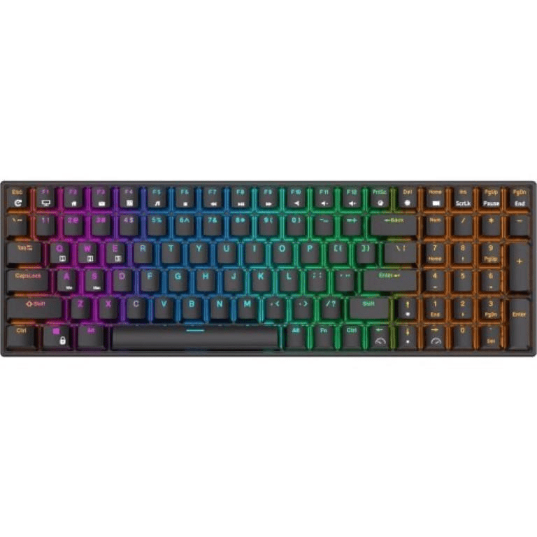Royal Kludge RK100 TKL Tenkeyless Wireless Keyboard Black RK-100-B-BLUE