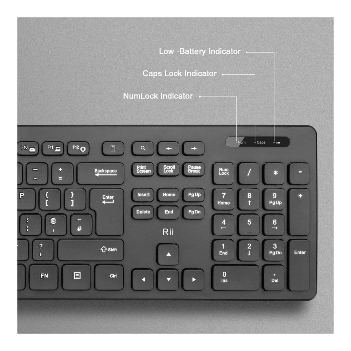 Rii RK200 Wireless Keyboard and Mouse Combo