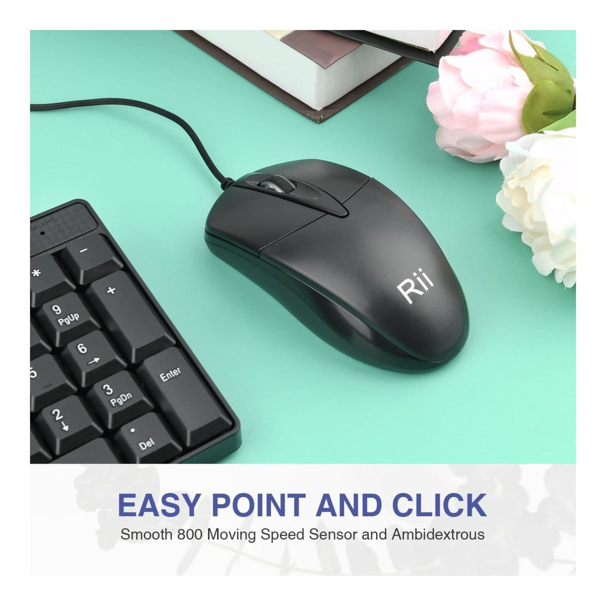 RII RK203 Wired Mouse and Keyboard Combo