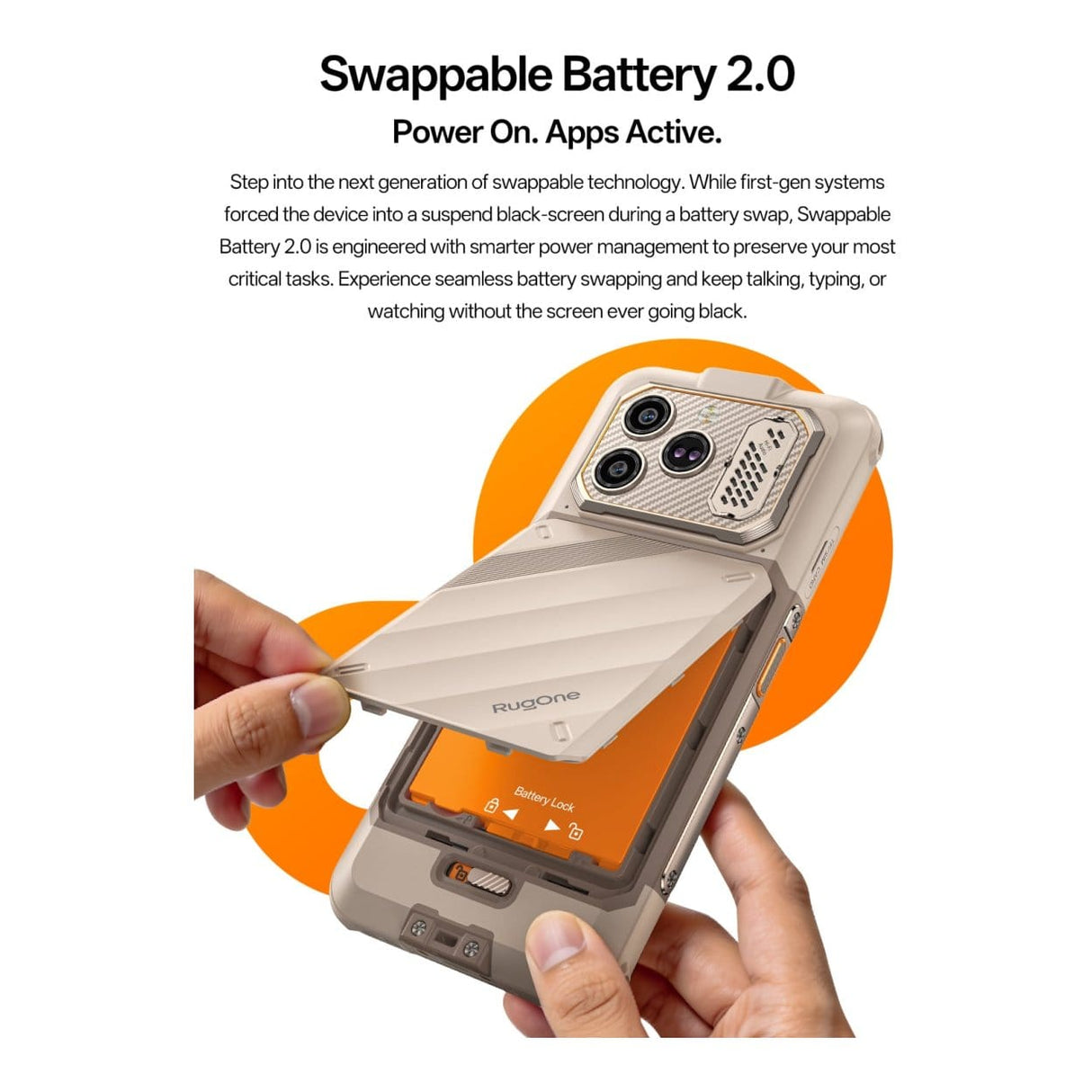 Ulefone RugOne Xever 8 6.5-inch FHD+ Rugged Smarphone - MediaTek Helio G200 128GB ROM 8GB RAM Android 16 RO-XE8-8GB+128GB