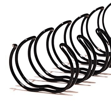 Ringwire 32.0mm 1.4-inch 2:1 Wire Binders Black 20pk RRW32.0BK2:1