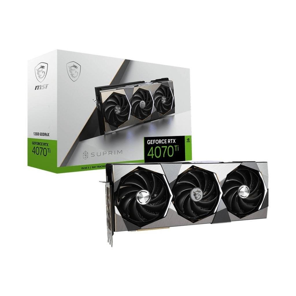 MSI Suprim Nvidia GeForce RTX 4070 Ti 12G 12GB GDDR6X Graphics Card