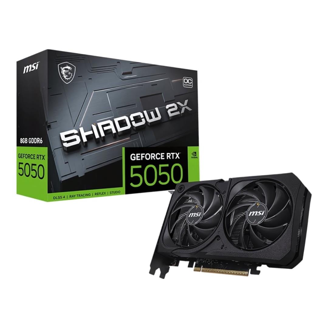 MSI GeForce RTX 5050 8G Shadow 2X OC 8GB GDDR6 Graphics Card