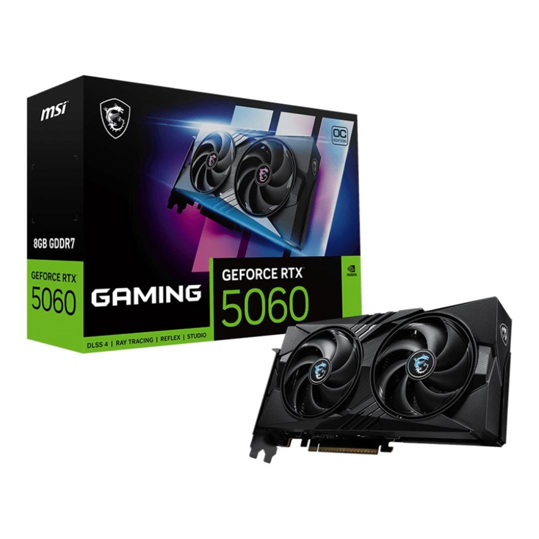 MSI GeForce RTX 5060 8G Gaming OC 8GB GDDR7 Graphics Card