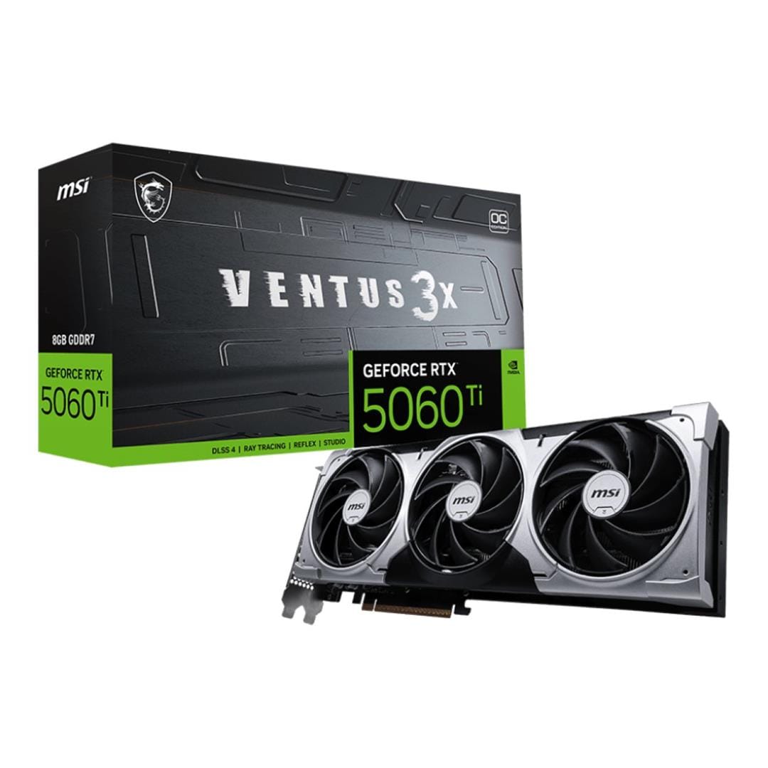 MSI GeForce RTX 5060 Ti 8G Ventus 3X OC 8GB GDDR7 Graphics Card