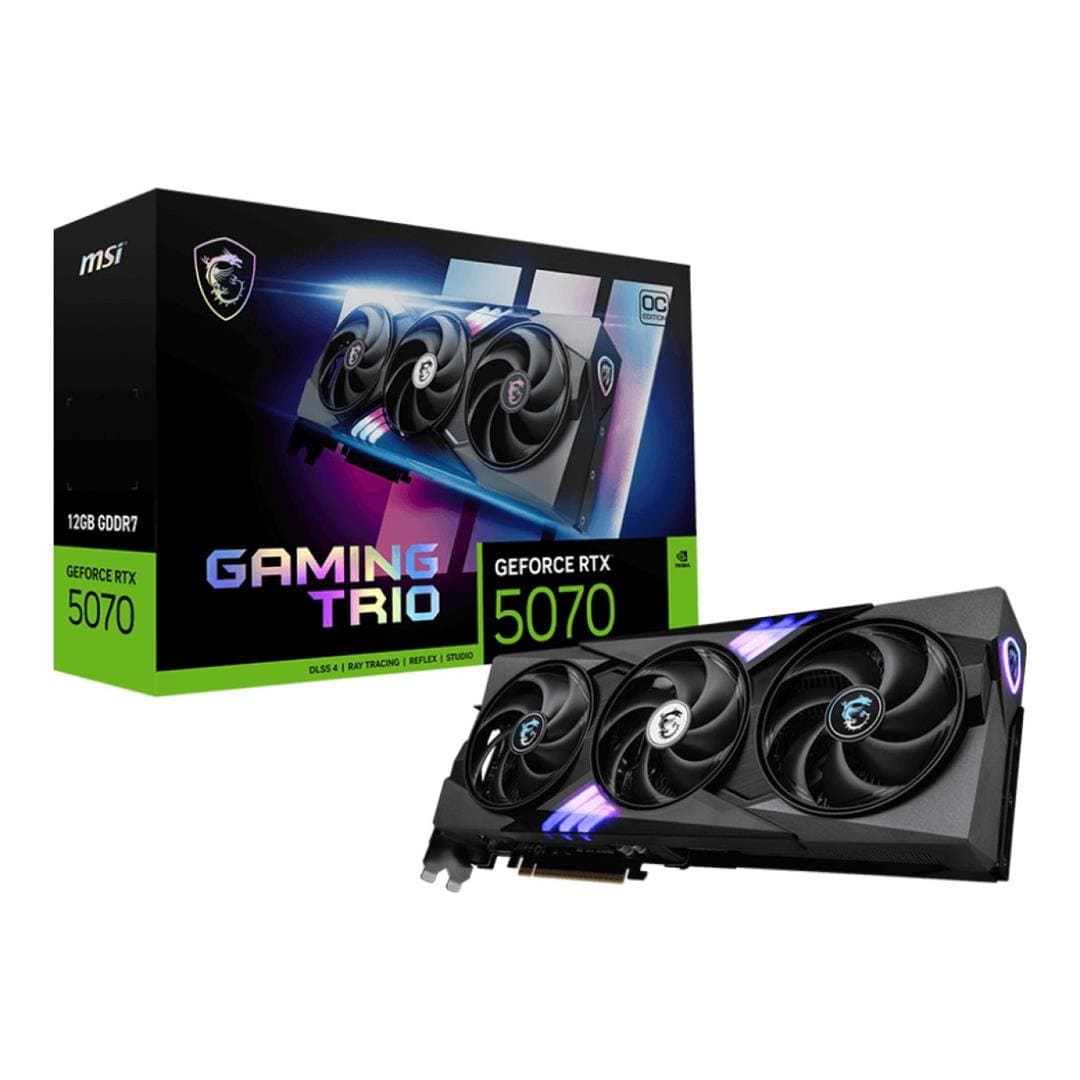 MSI GeForce RTX 5070 12G Gaming Trio OC 12GB GDDR7 Graphics Card