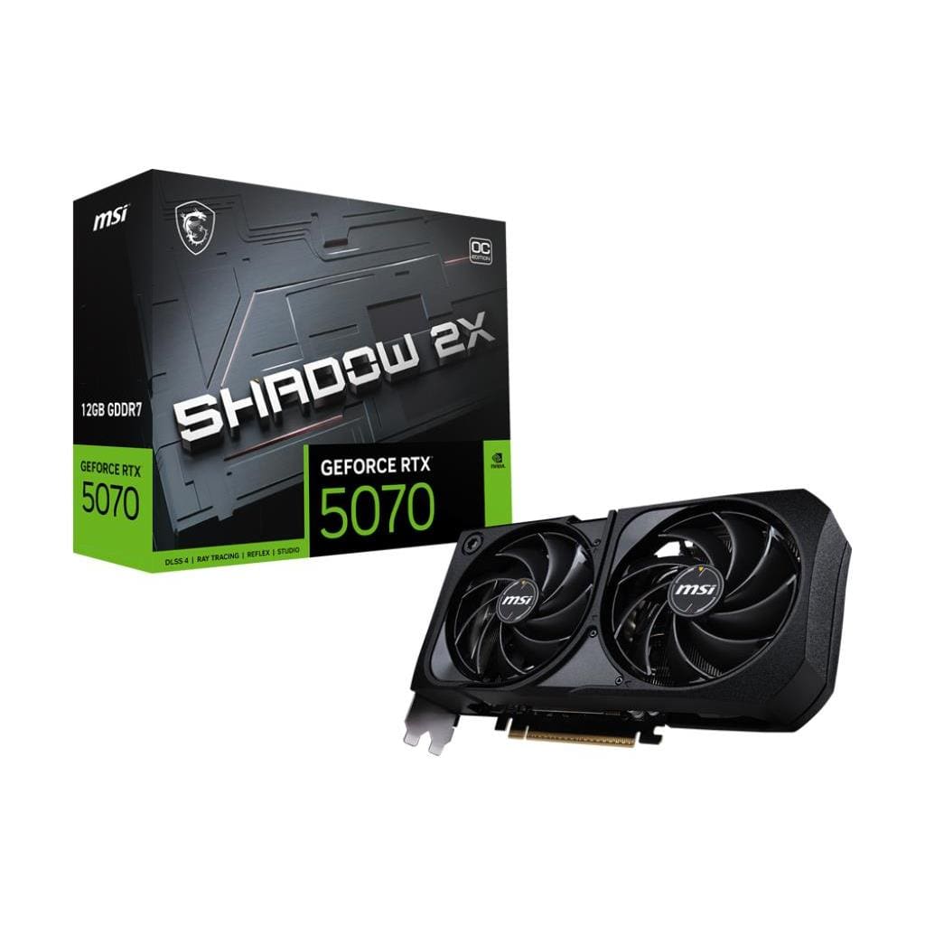 MSI GeForce RTX 5070 12G Shadow 2X OC 12GB GDDR7 Graphics Card