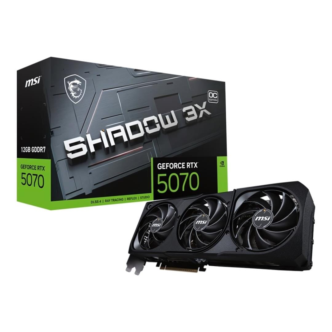 MSI GeForce RTX 5070 12G Shadow 3X OC 12GB GDDR7 Graphics Card