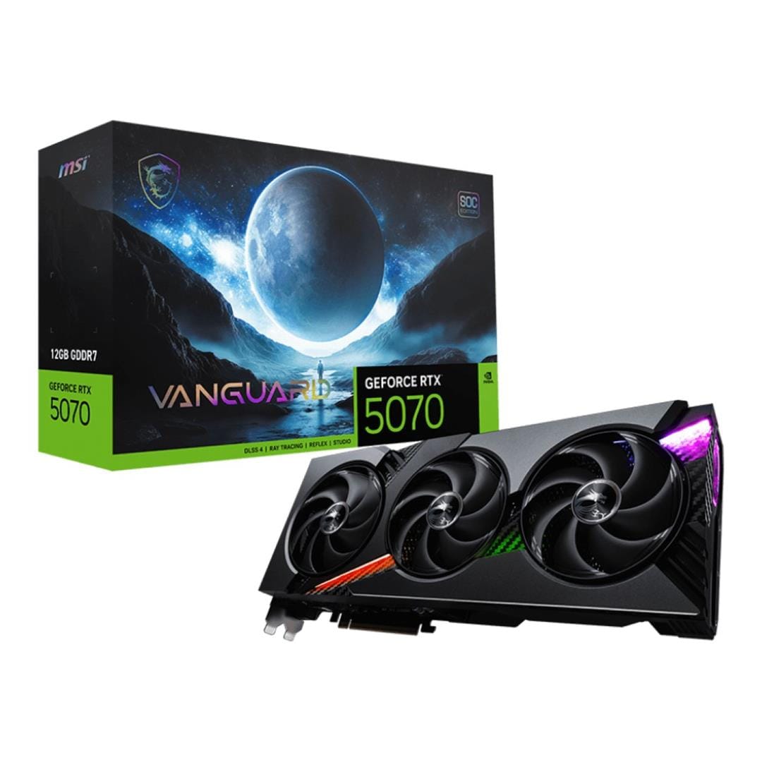 MSI GeForce RTX 5070 12G Vanguard SOC 12GB GDDR7 Graphics Card