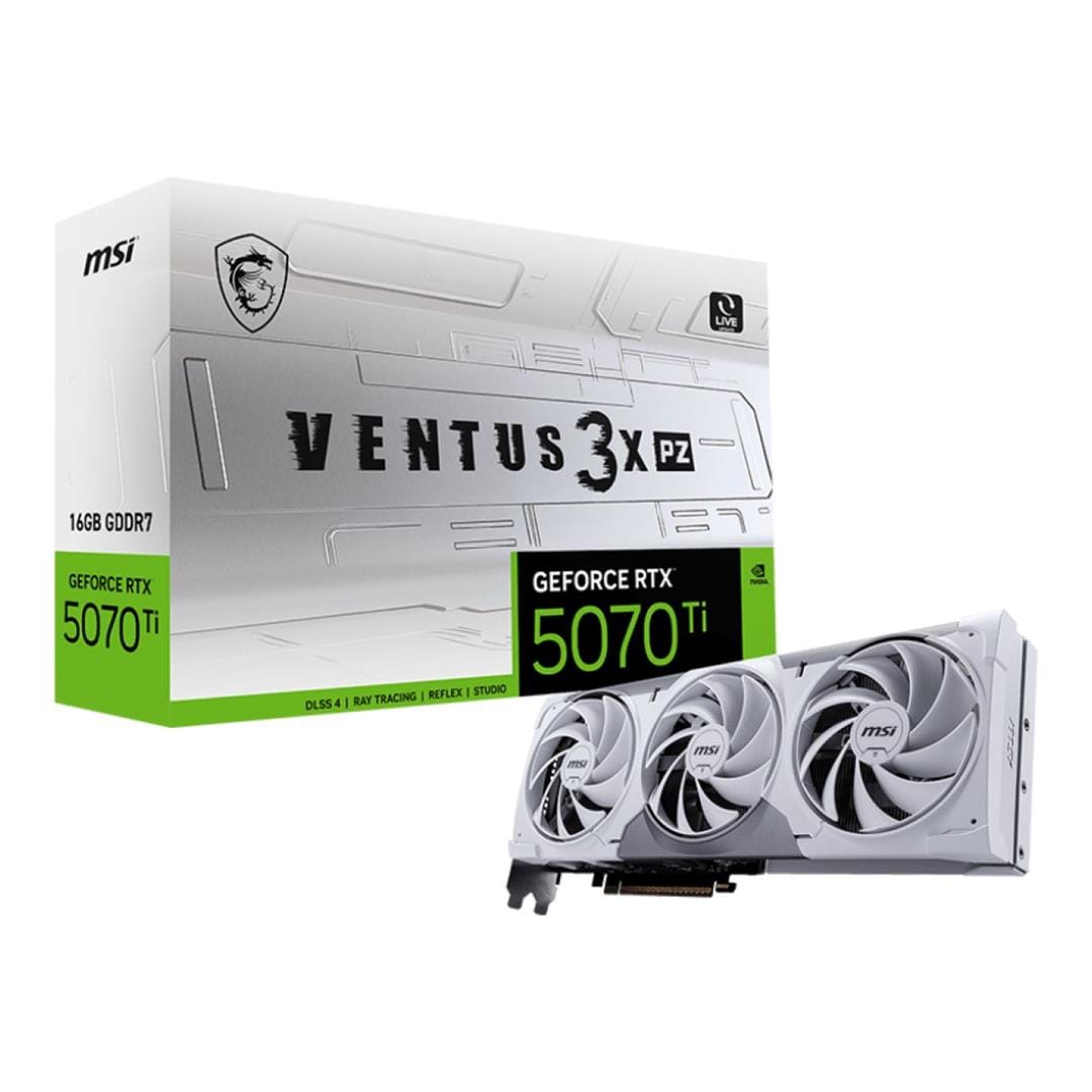 MSI RTX 5070 TI 16G Ventus 3X PZ OC 16GB GDDR7 Graphics Card