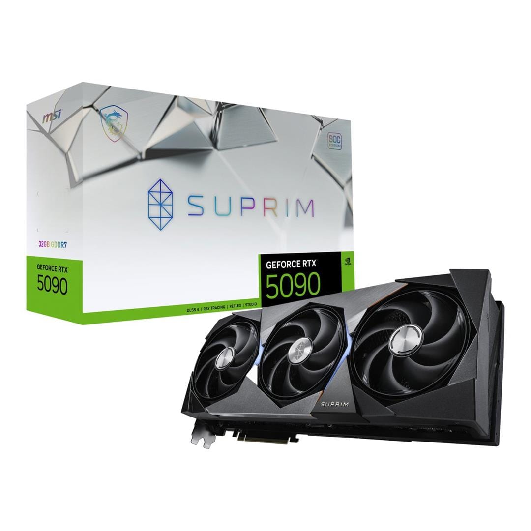 MSI Suprim GeForce RTX 5090 32G SOC 32GB GDDR7 Graphics Card