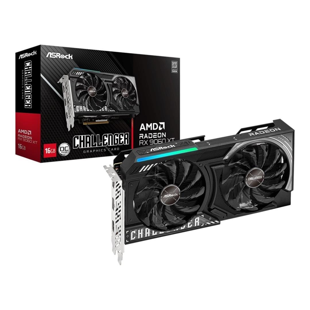 ASRock Radeon RX 9060 XT Challenger 16GB OC Graphics Card