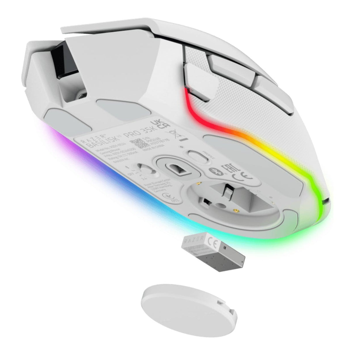 Razer Basilisk V3 Pro 35K Wireless Gaming Mouse White RZ01-05240200-R3G1
