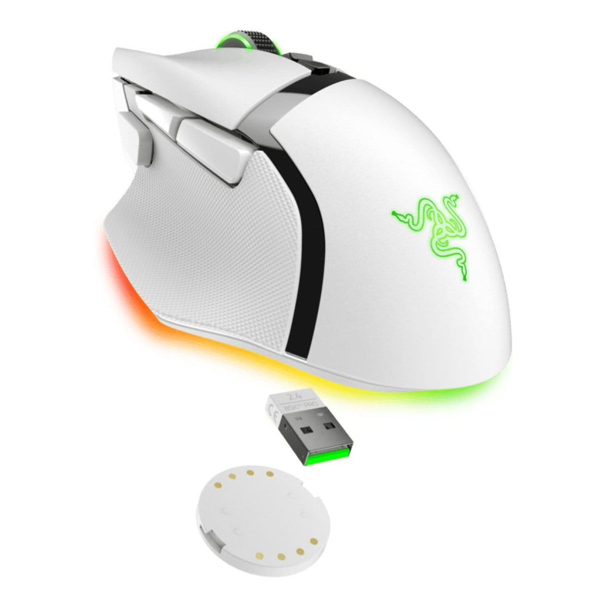 Razer Basilisk V3 Pro 35K Wireless Gaming Mouse White RZ01-05240200-R3G1