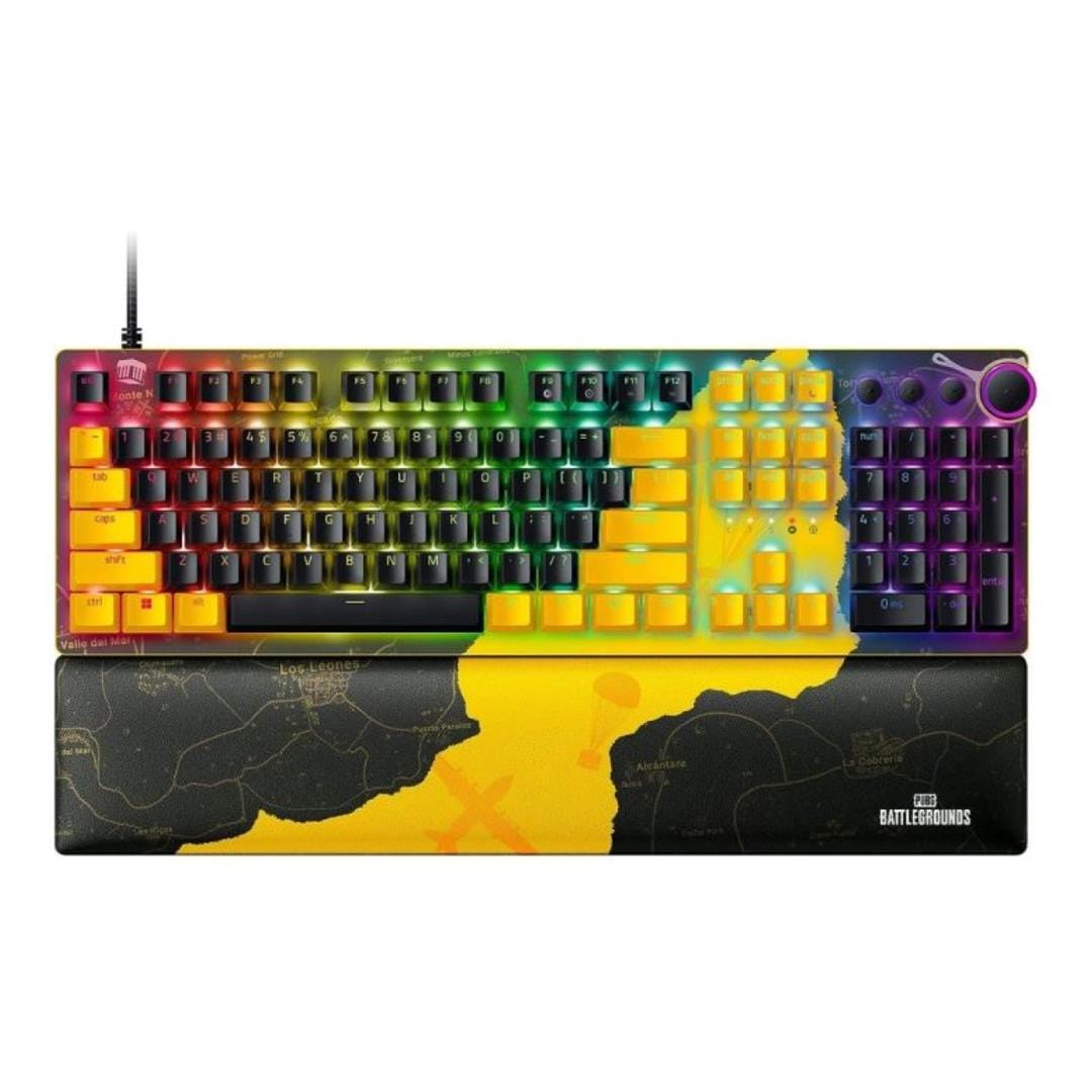 Razer Huntsman V2 Gaming Keyboard Yellow PUBG Battleground Edition RZ03-03932300-R3M1