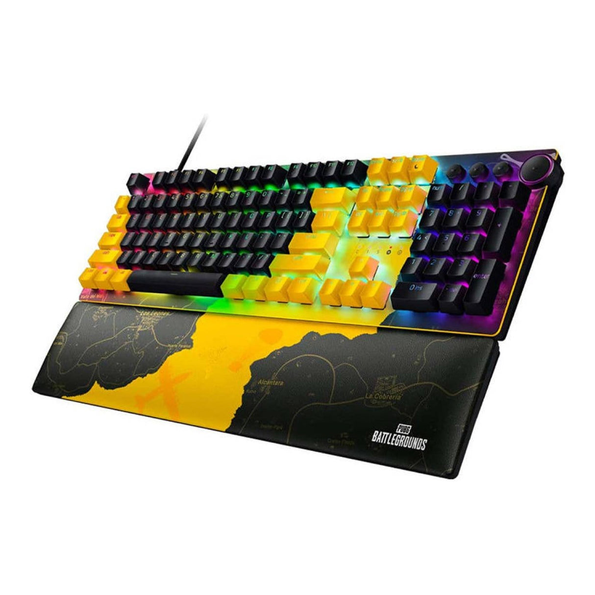 Razer Huntsman V2 Gaming Keyboard Yellow PUBG Battleground Edition RZ03-03932300-R3M1