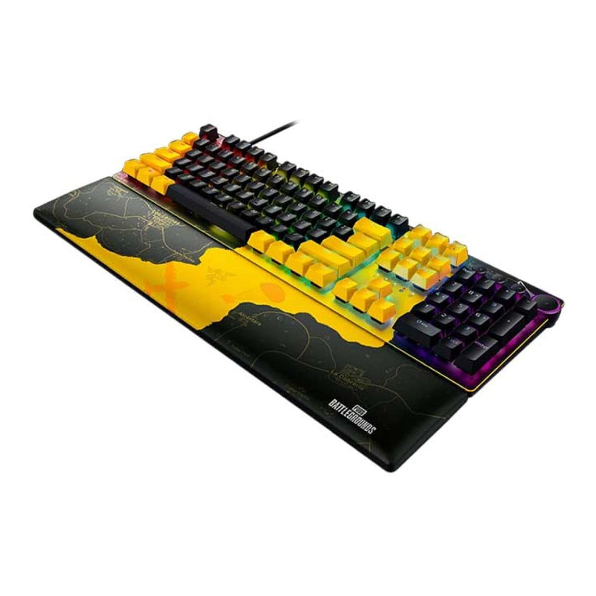 Razer Huntsman V2 Gaming Keyboard Yellow PUBG Battleground Edition RZ03-03932300-R3M1