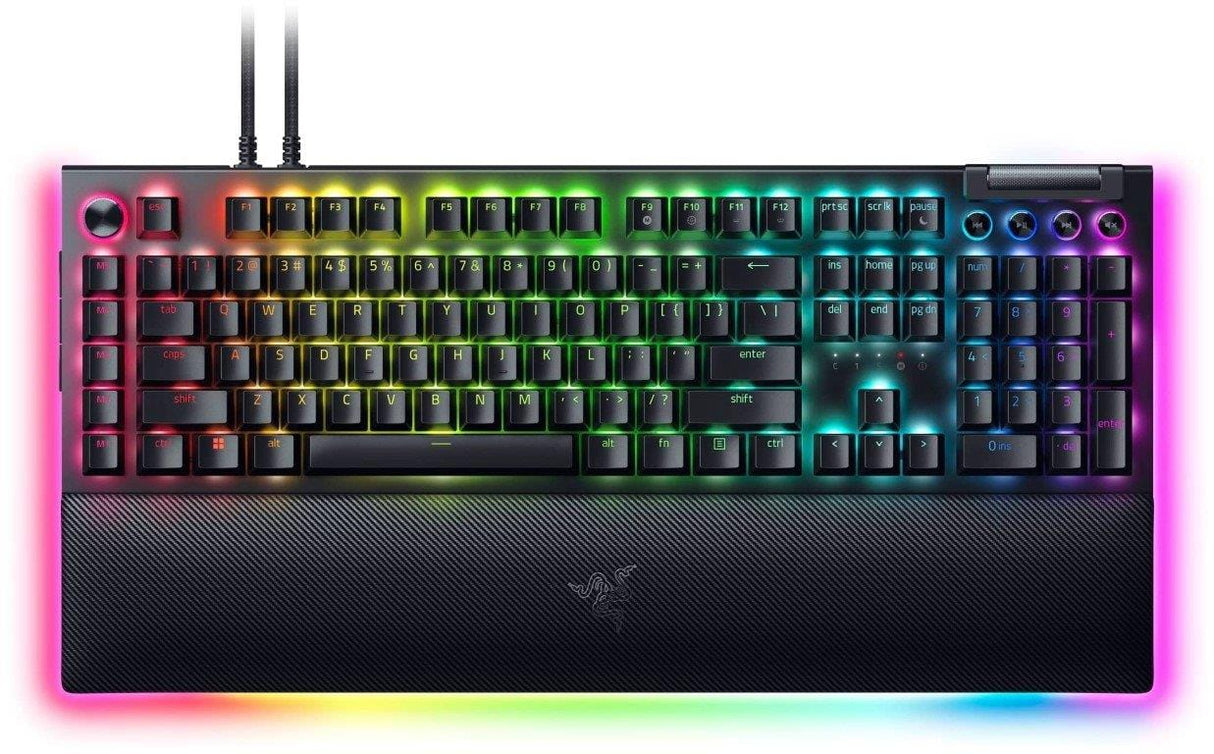 Razer BlackWidow V4 Pro RGB USB Mechanical Gaming Keyboard - Yellow Linear Switches RZ03-04681800-R3M1