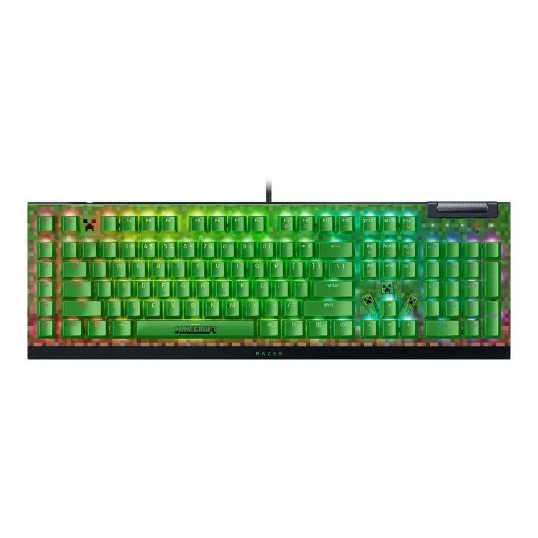 Razer BlackWidow V4 X Mechanical Gaming Keyboard - Minecraft Edition RZ03-04704100-R3M1