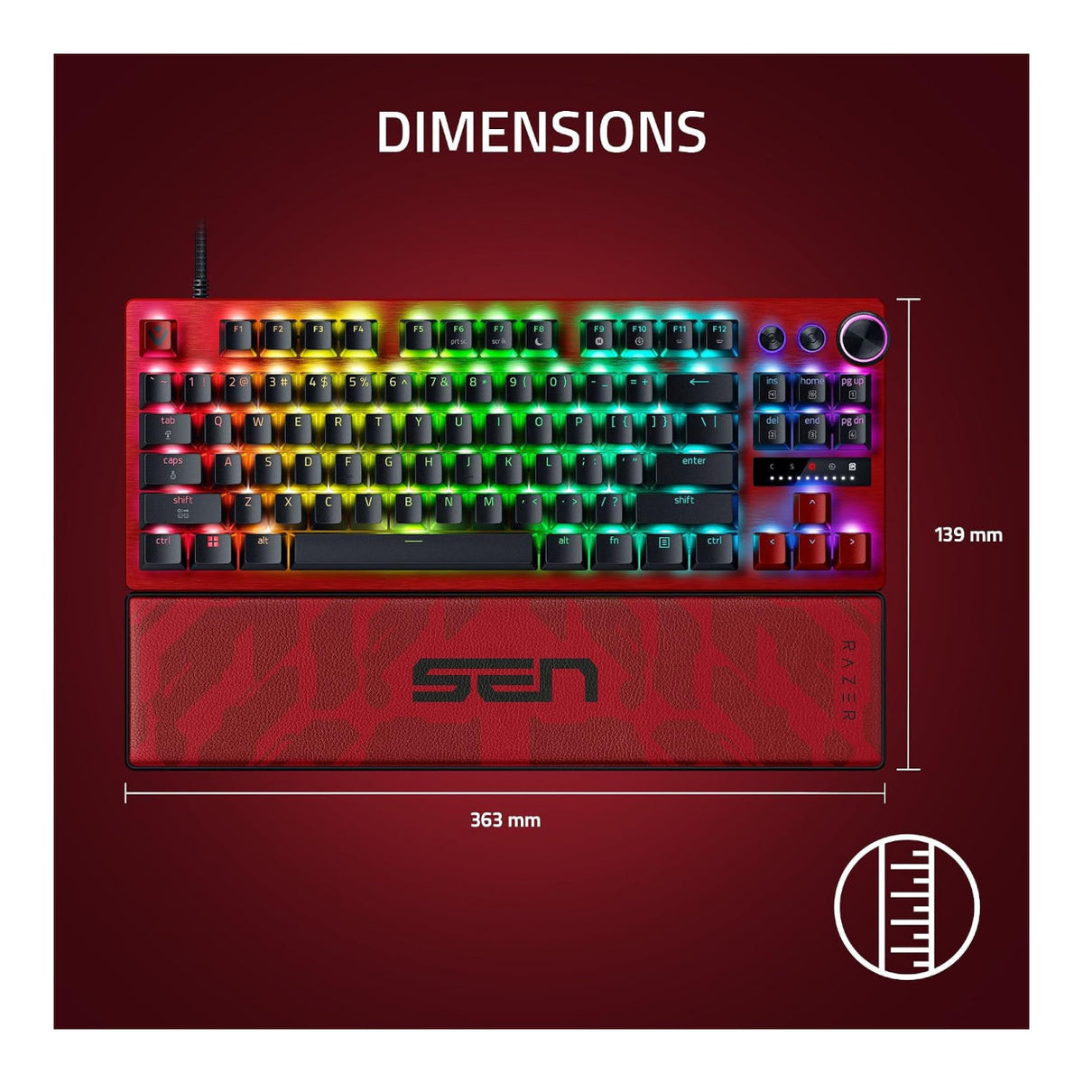 Razer Huntsman V3 Pro TKL Wireless Gaming Keyboard Sentinels Edition RZ03-05521700-R3M1