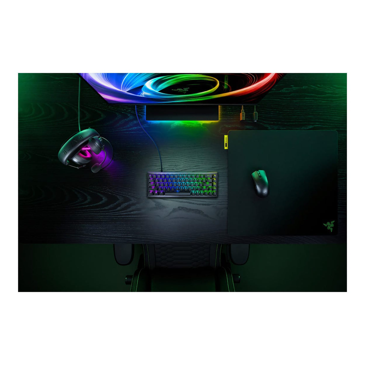 Razer Huntsman V3 HE Magnetic Mini 65 8KHz Snap Flex Gaming Keyboard - Black RZ03-05930100-R3M1