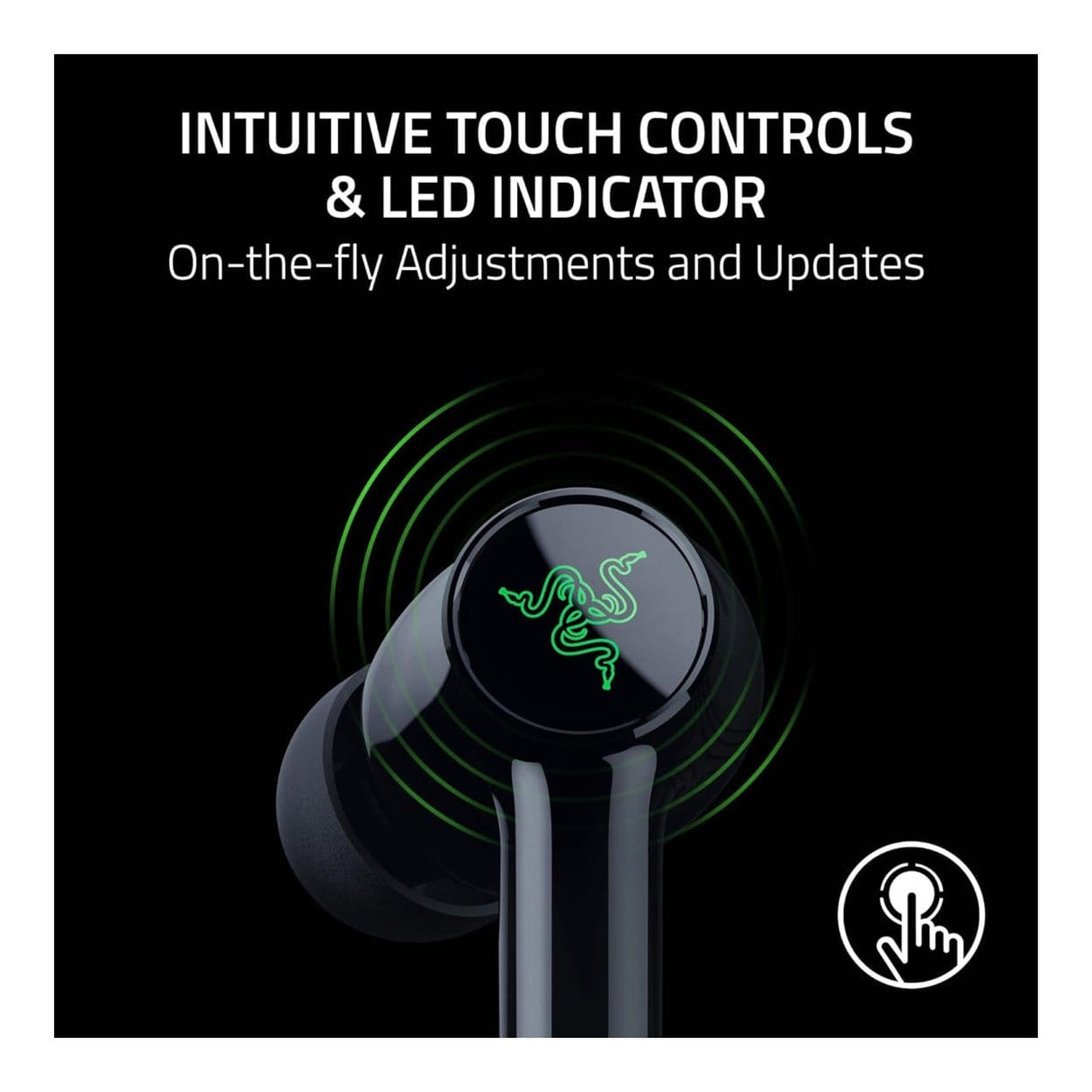 Razer Hammerhead V3 X HyperSpeed Wireless Multi-Platform ANC Gaming Earbuds RZ12-05620100-R3G1