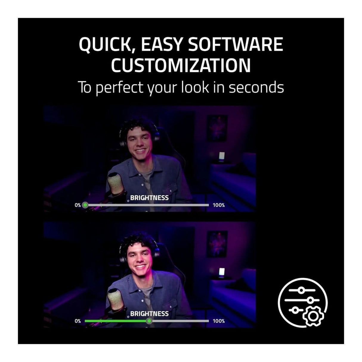 Razer Kiyo V2 X 1440P 60FPS Streaming Webcam RZ19-05380100-R3M1