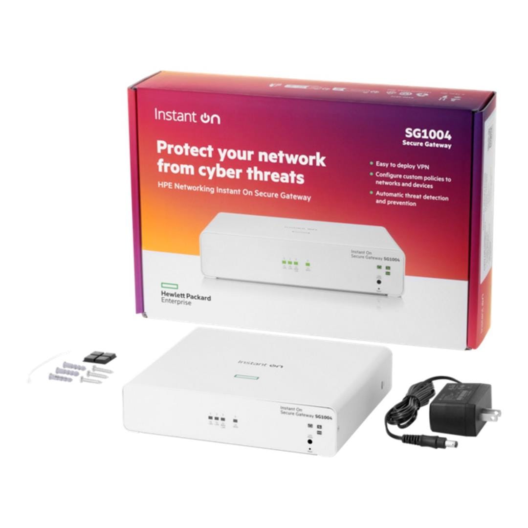 HPE Networking Instant On Secure Gateway 4-port Gigabit SG1004 S0G33A