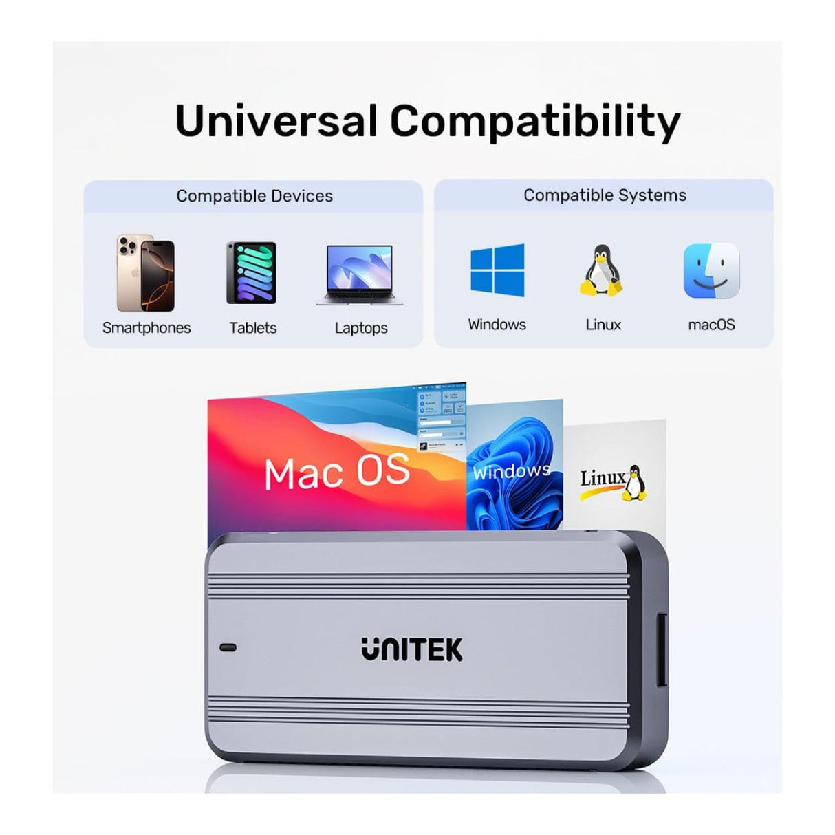 Unitek SolidForce Reefer TurboCool M.2 USB4 SSD Enclosure S1242AGY01