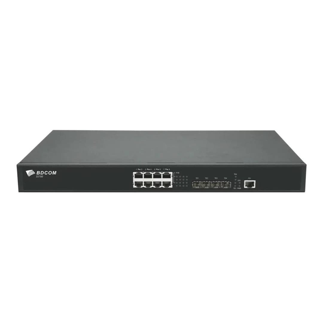 BDCOM 8-port 2.5G PoE+ Switch with 4 SFP+ S5700-8EP4X