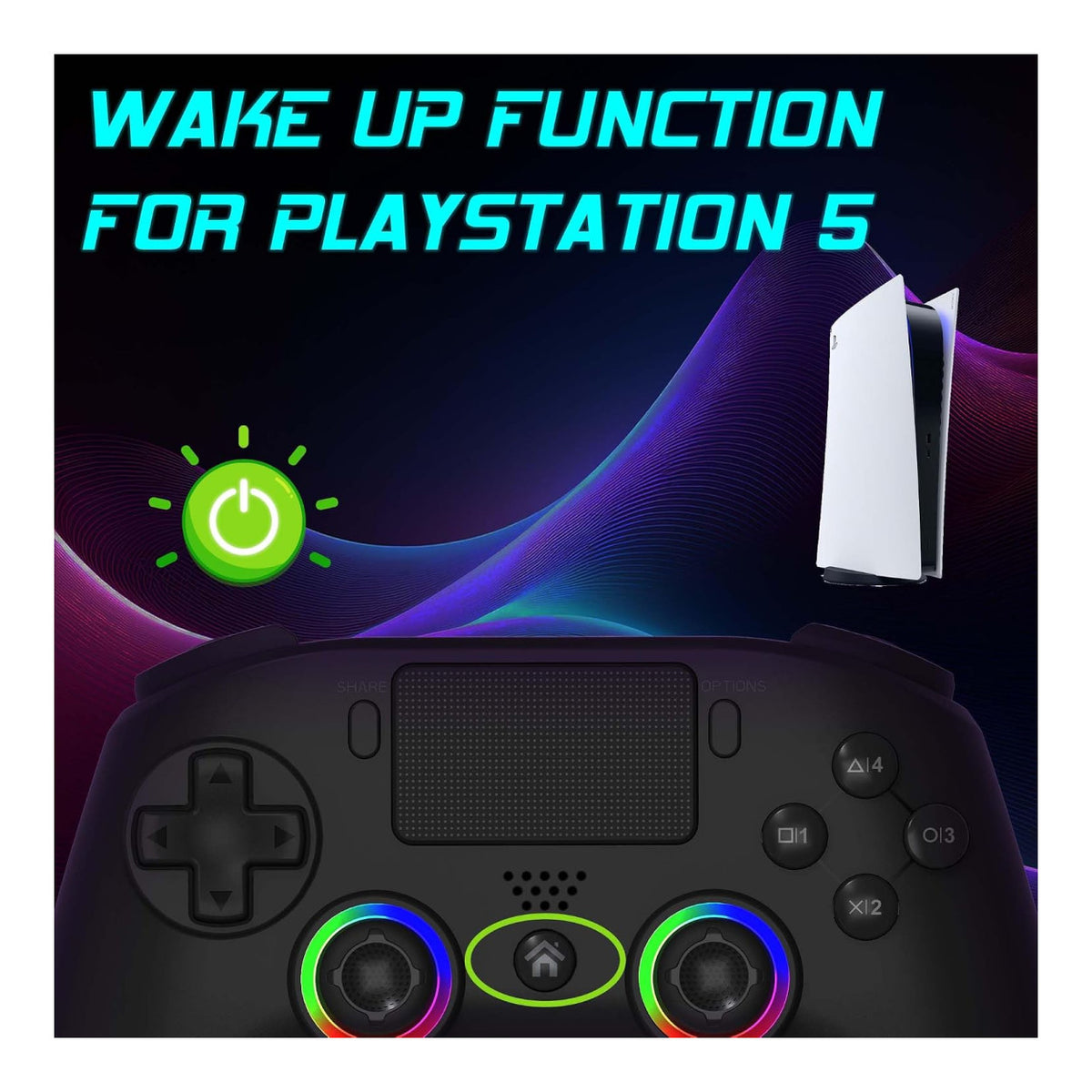 Subsonic Wireless PS5 Controller - Black SA5716-1