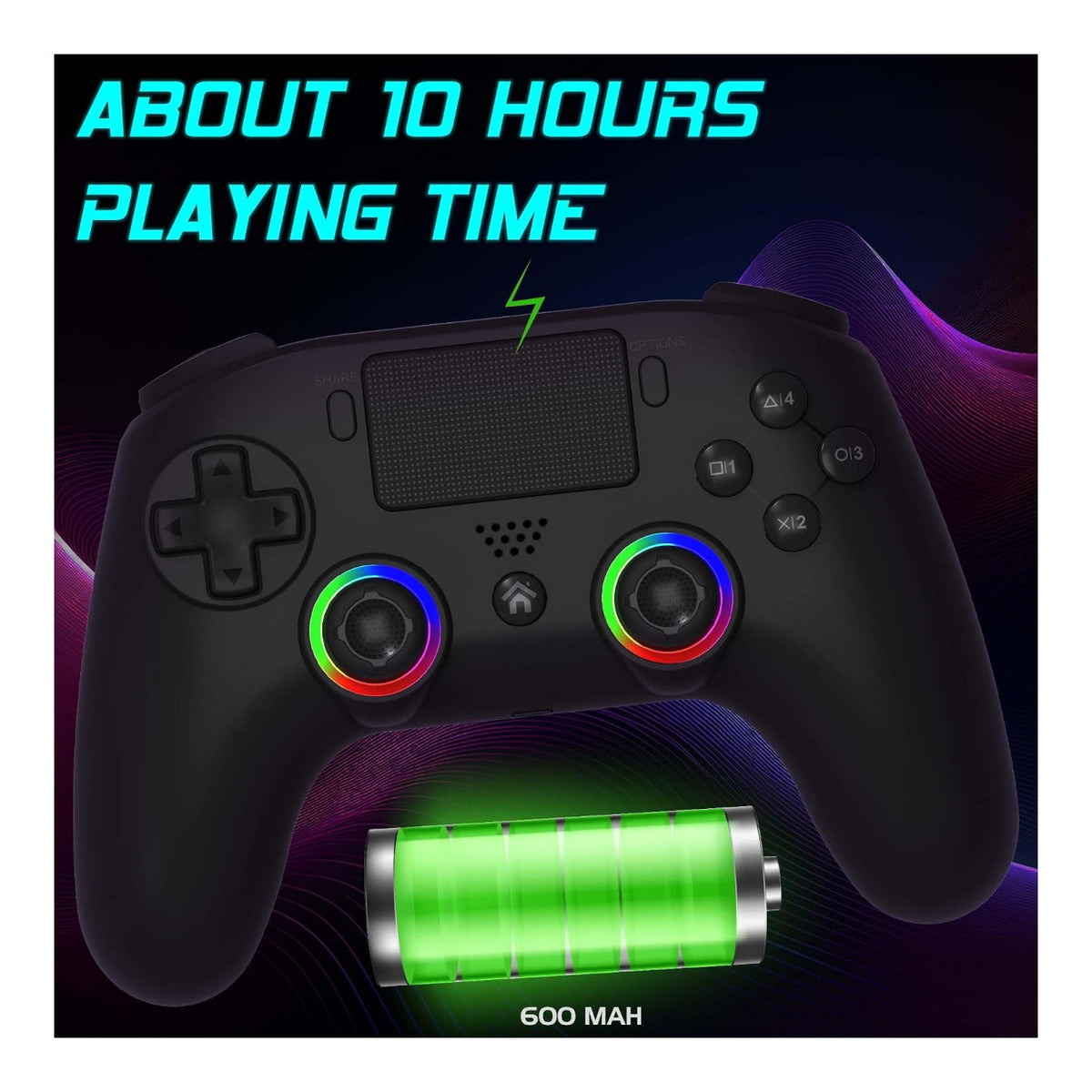 Subsonic Wireless PS5 Controller - Black SA5716-1