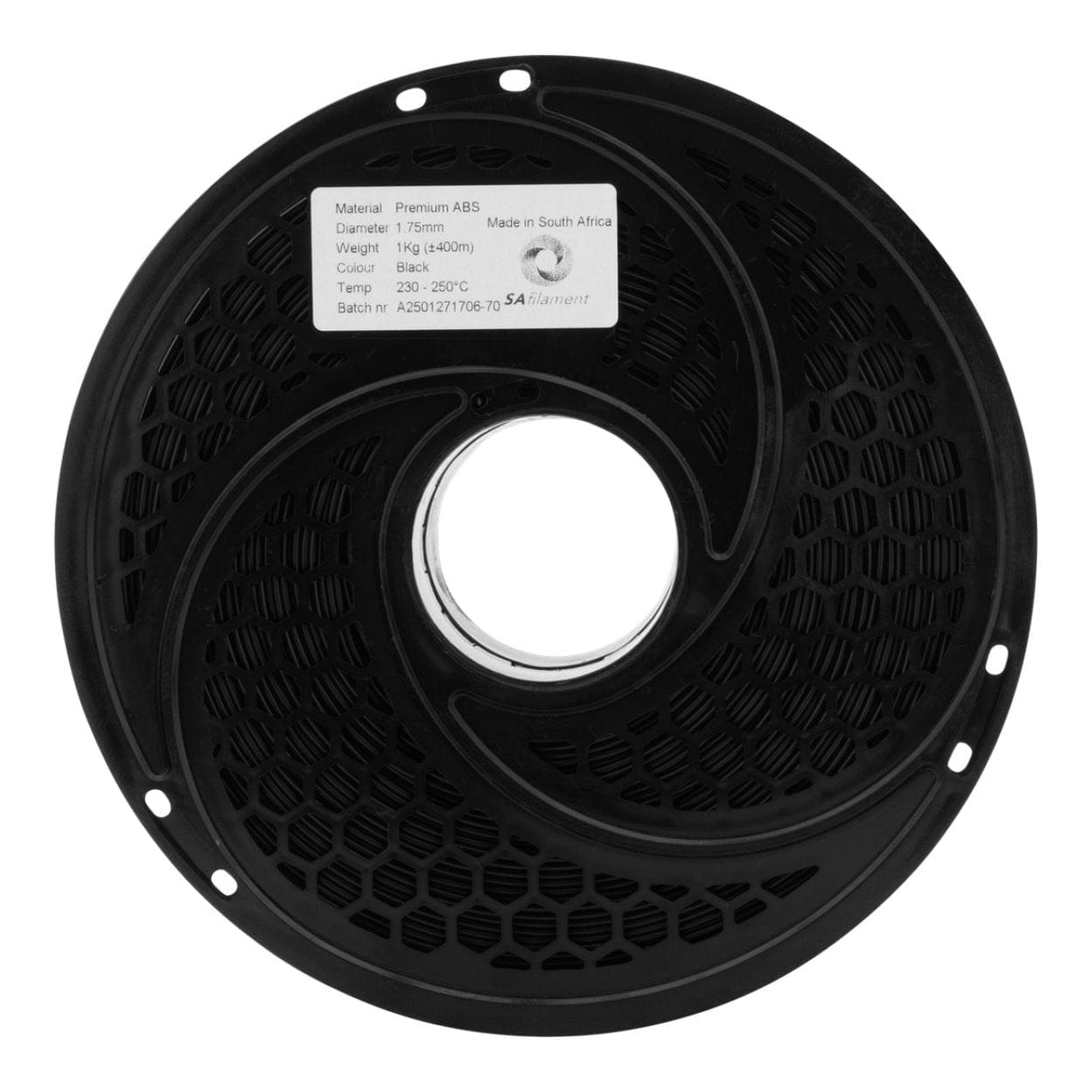 SA Filament ABS Premium Filament 1Kg - Black SAF-ABSPRE-A02